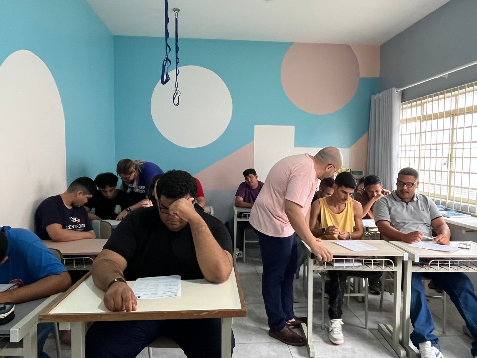 Atividade de capacitação em sala de aula