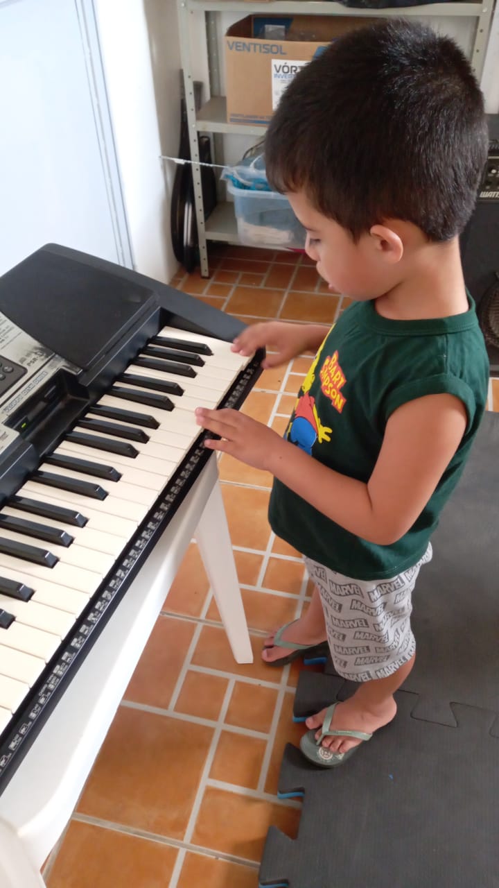 Atendimento de musicalização no Habilita+